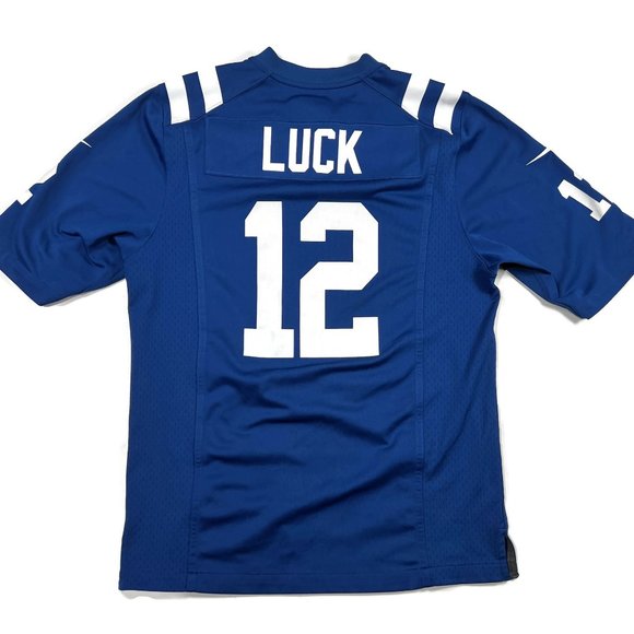 Nike Indianapolis Colts Andrew Luck Football Jersey #12 Blue Mens Small - Picture 6 of 7